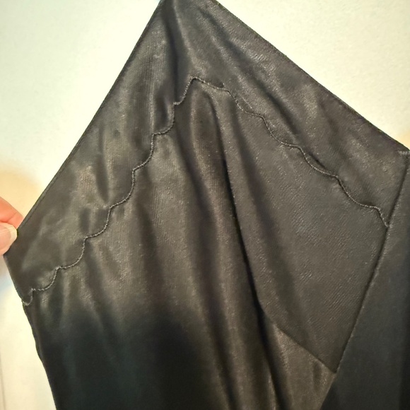 Vintage Sears Black Full Dress Slip Size 34 Tall Adjustable Straps - Picture 4 of 11